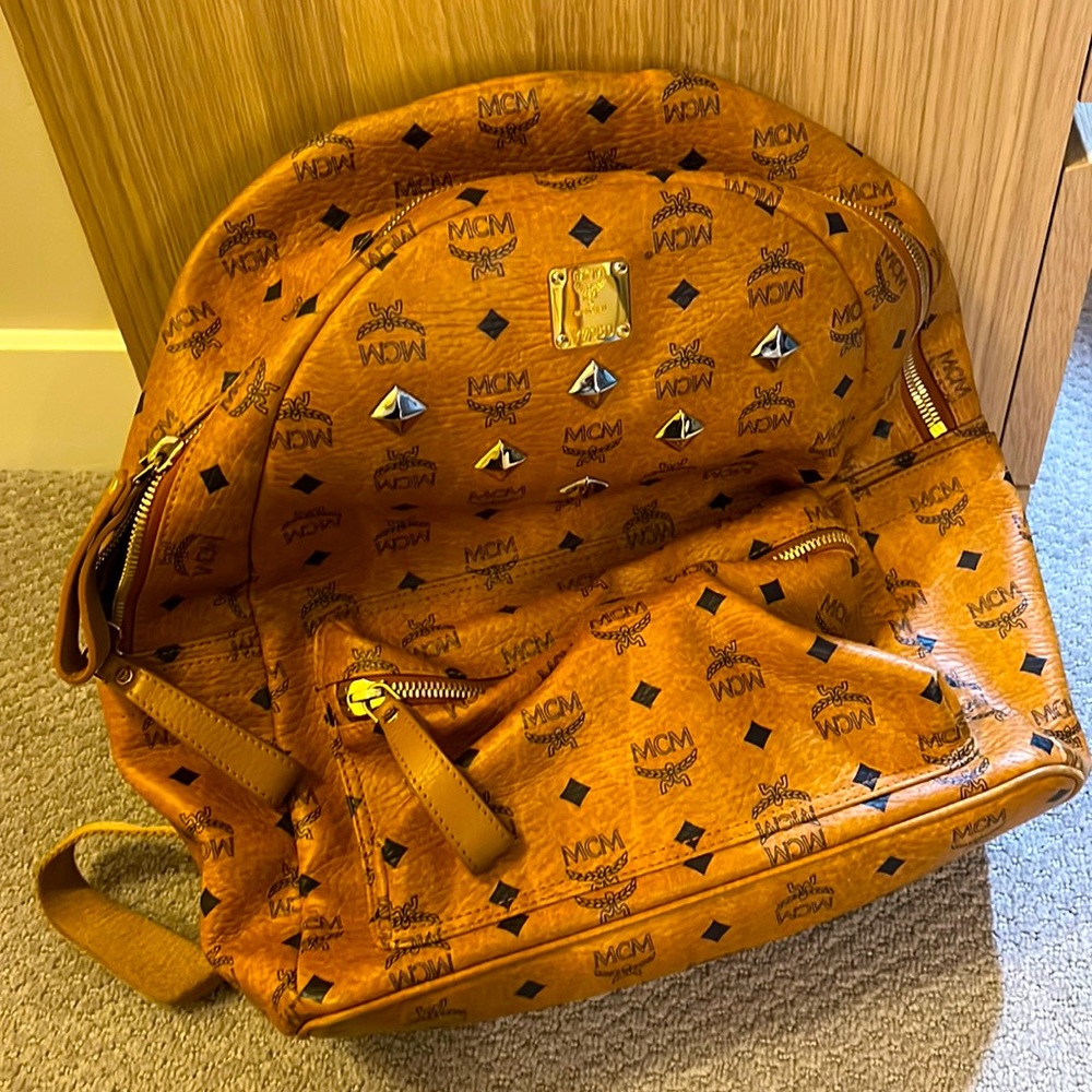 Authentic MCM Backpack Brown size M